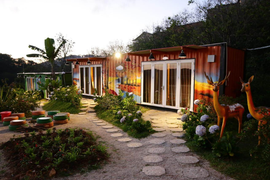 homestay container đà lạt